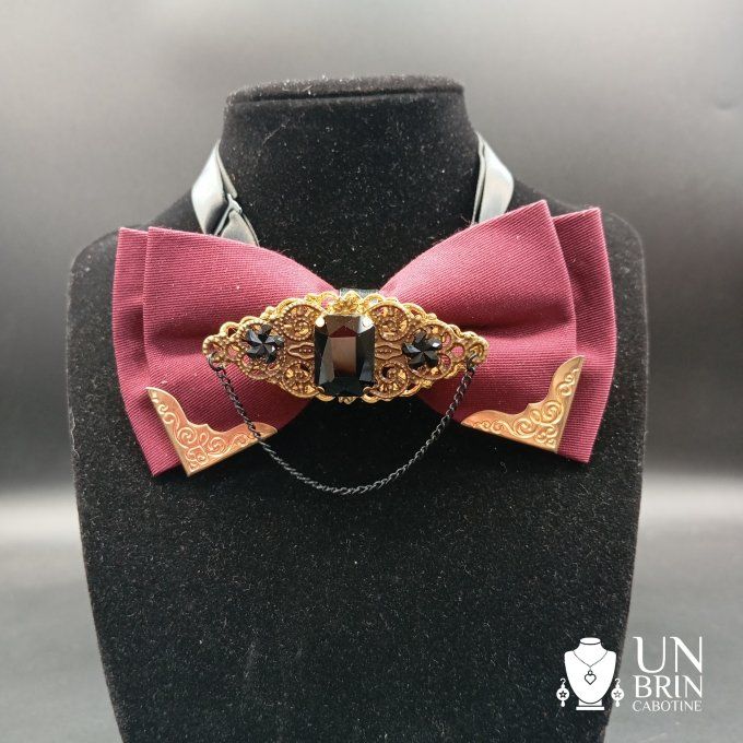 Nœud papillon bordeaux