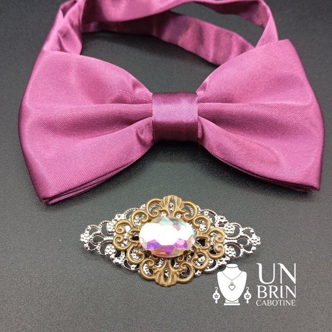Nœud papillon rose/violet