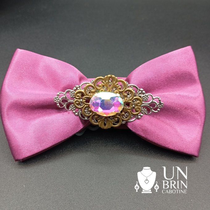 Nœud papillon rose/violet