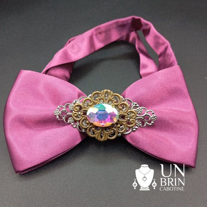 Nœud papillon rose/violet