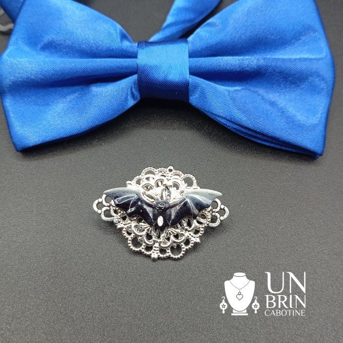 Nœud papillon bleu dur