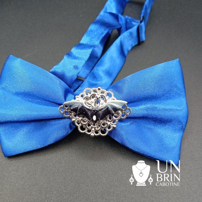 Nœud papillon bleu dur