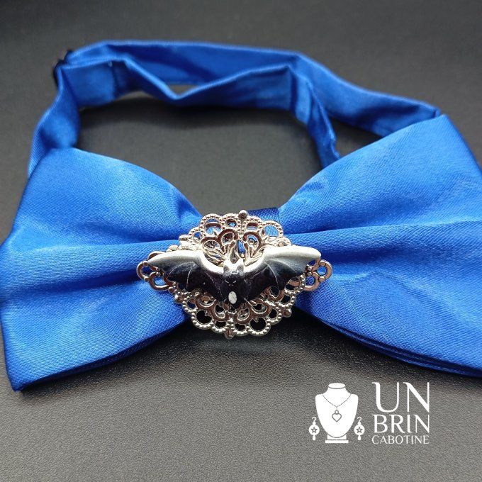 Nœud papillon bleu dur