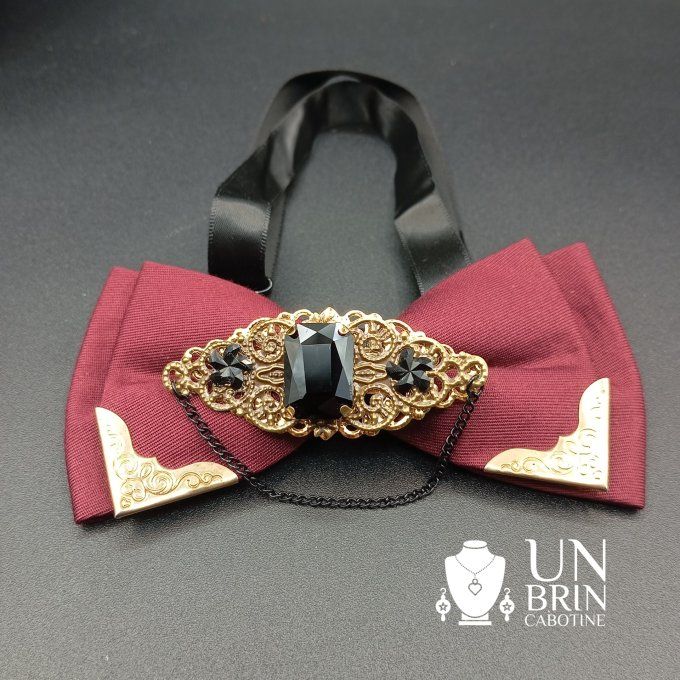 Nœud papillon bordeaux