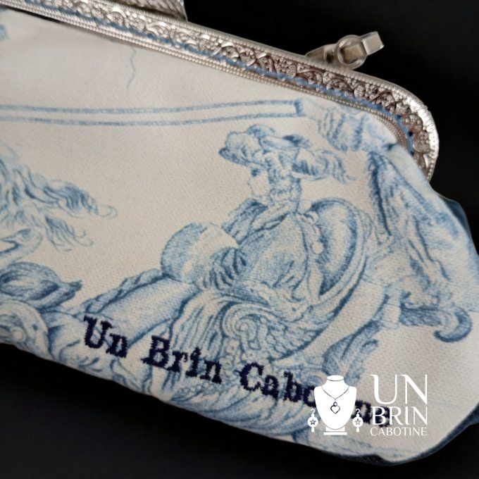 Pochette toile de Jouy