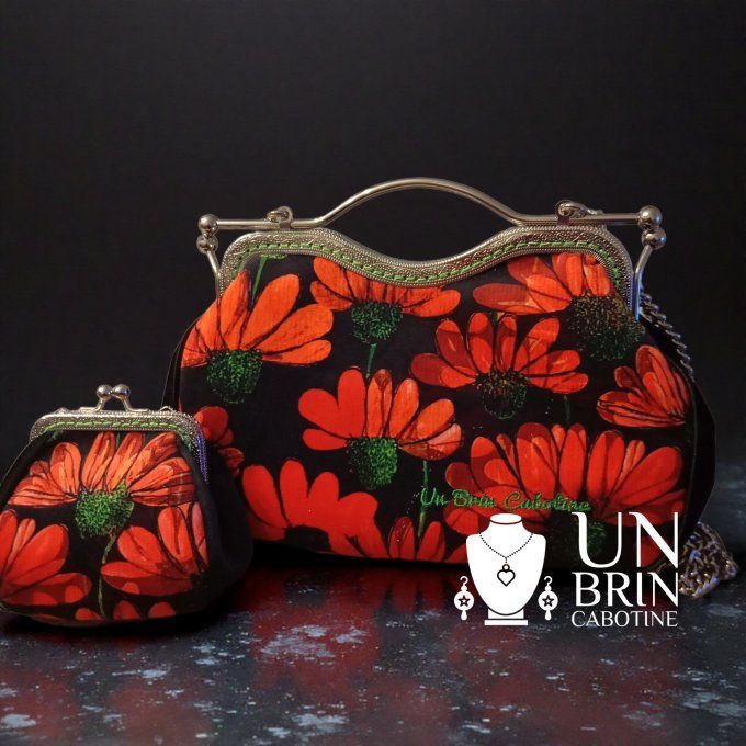 Sac Marguerites rouges"