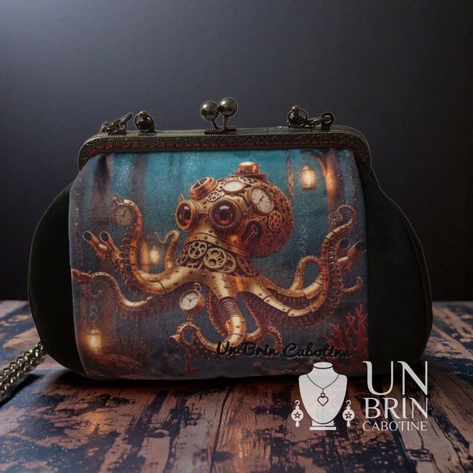 Sac Poulpe steampunk