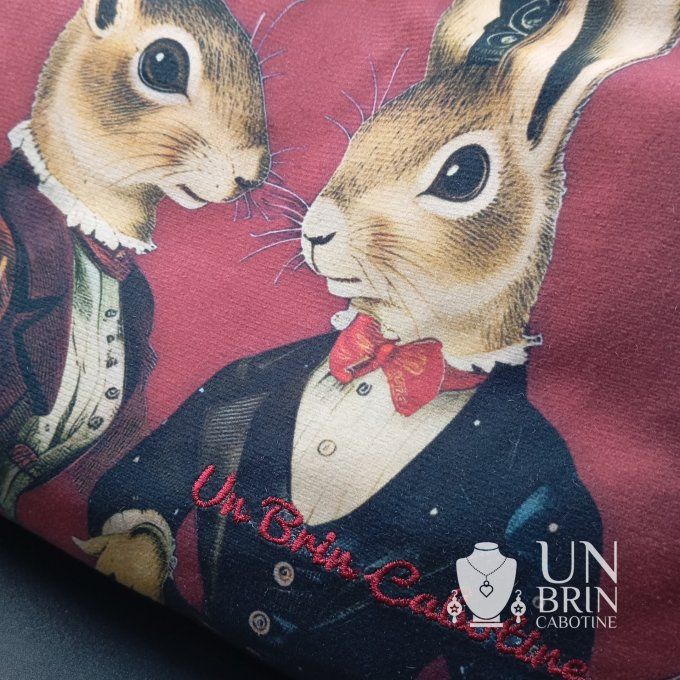 Sac XXL  Couple lapins