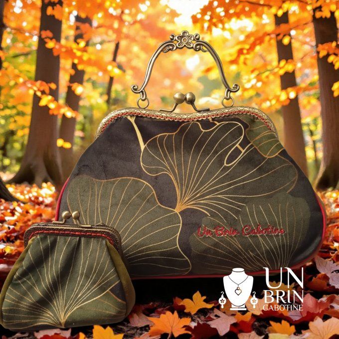 Sac Bijou "Ginkgo Éclat"