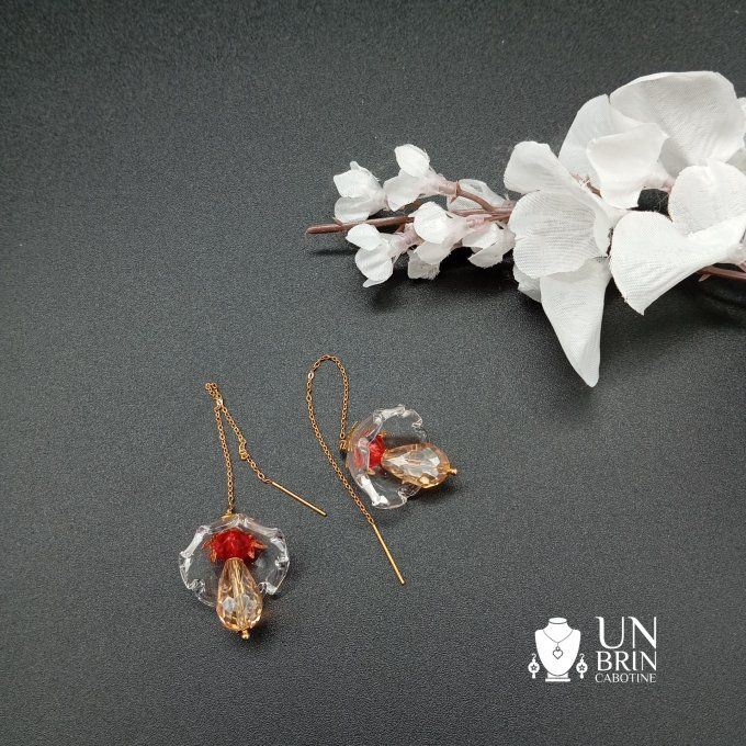 Boucles d'oreilles romantiques