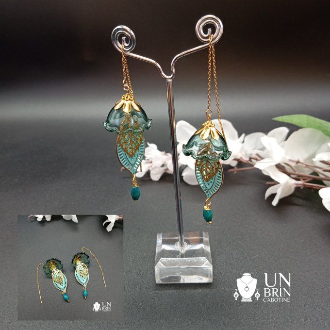 Boucles d'oreilles  romantiques