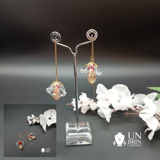 Boucles d'oreilles romantiques