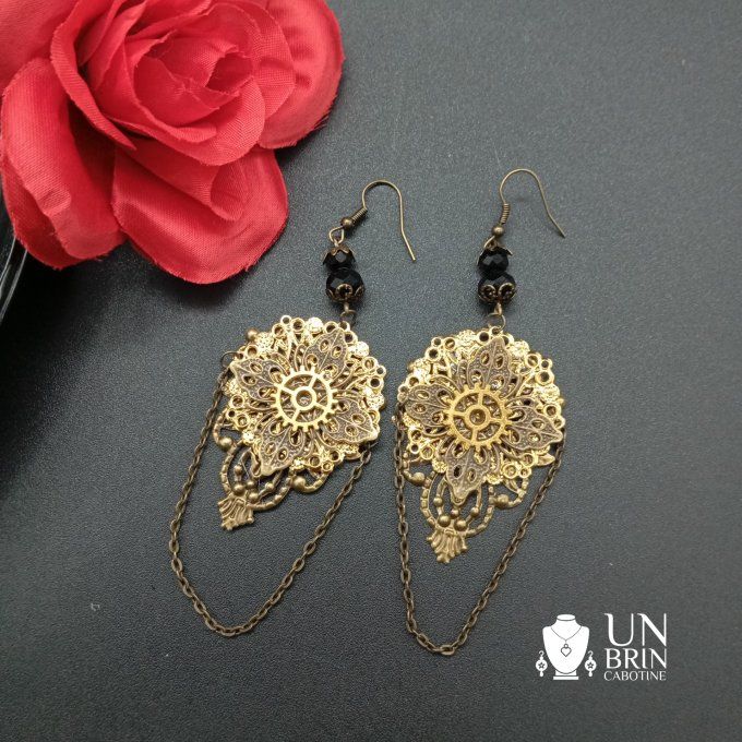 Boucles d'Oreilles "Mécanique Royale"