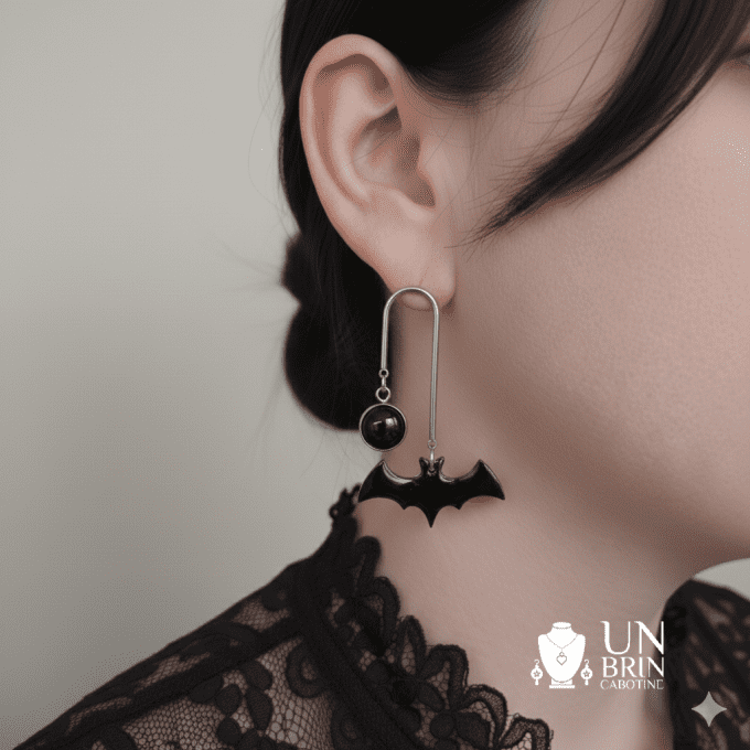 Coffret "Chauve-souris" – Noir et argent