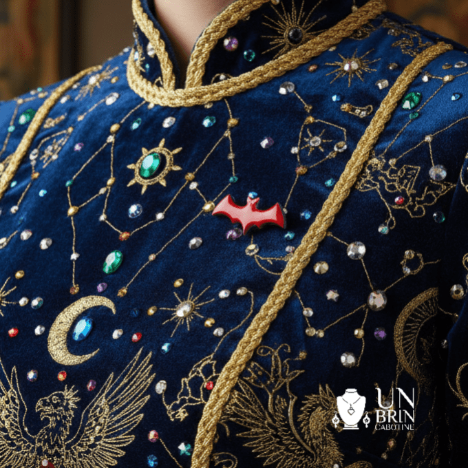 Coffret Bijoux Chauve-Souris – Argent et rouge