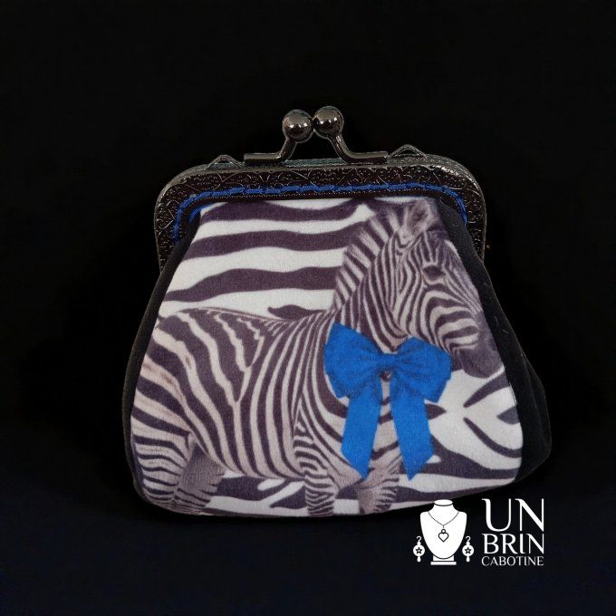 Porte Monnaie "L'Éclat Zébré"