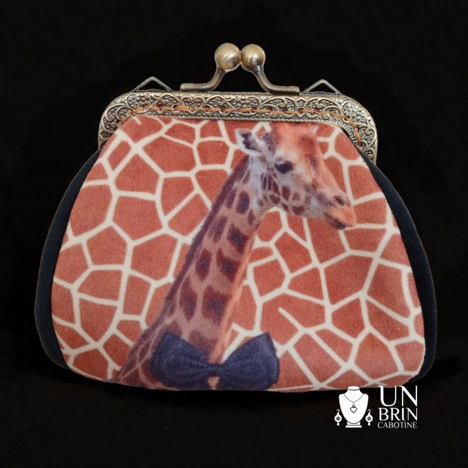 Porte Monnaie "L'Élégance de la Savane"