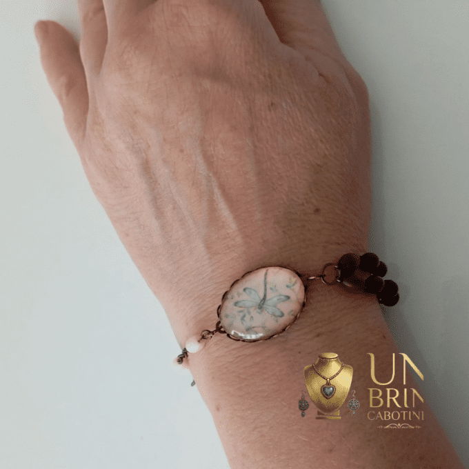 Bracelet "Héritage" - Libellule en Clair-Obscur