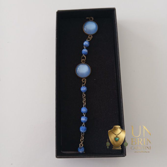 Bracelet "Héritage" - Bleu Azur