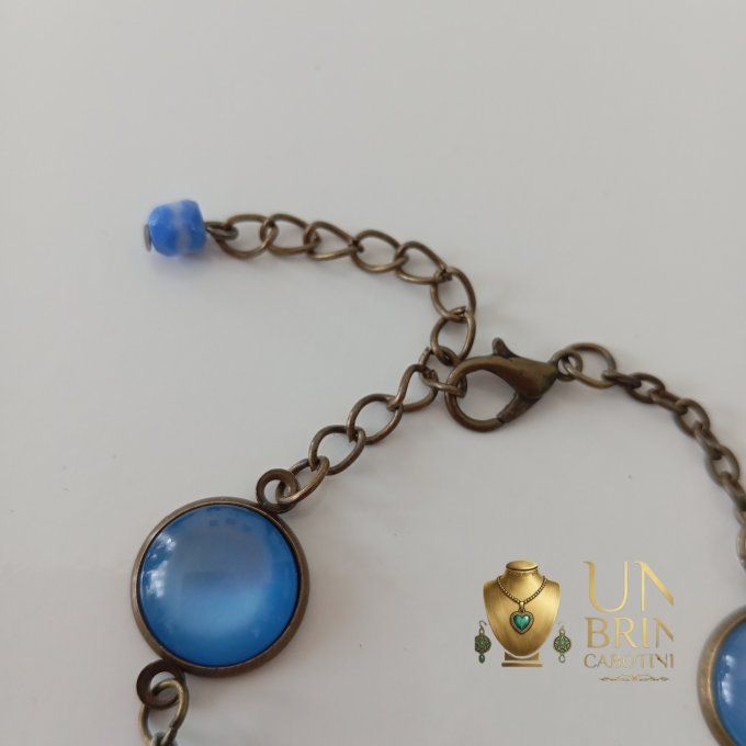Bracelet "Héritage" - Bleu Azur
