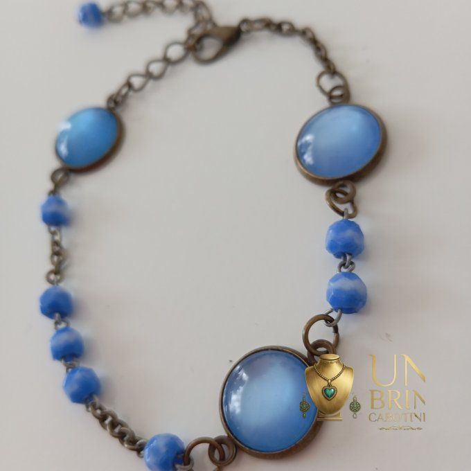 Bracelet "Héritage" - Bleu Azur