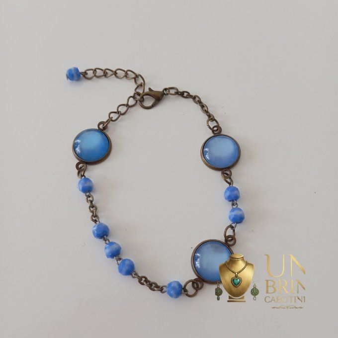 Bracelet "Héritage" - Bleu Azur