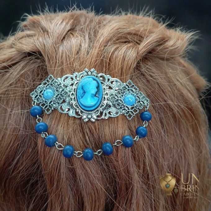 Bijou de tête "Bleu Cobalt" 