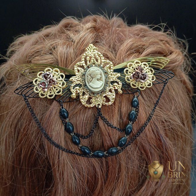 Bijou de tête "Camée d'Antan"