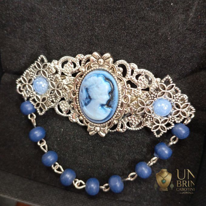 Bijou de tête "Bleu Cobalt" 