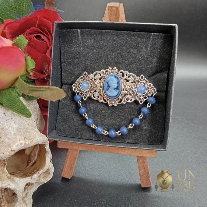 Bijou de tête "Bleu Cobalt" 