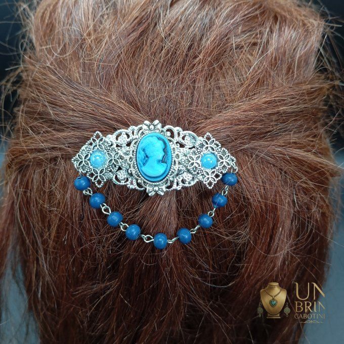 Bijou de tête "Bleu Cobalt" 