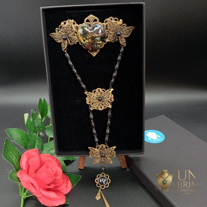 Bijou de tête "Cœur Énigmatique" 
