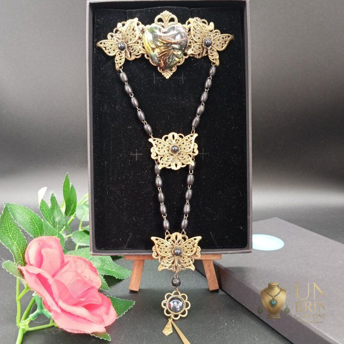Bijou de tête "Cœur Énigmatique" 