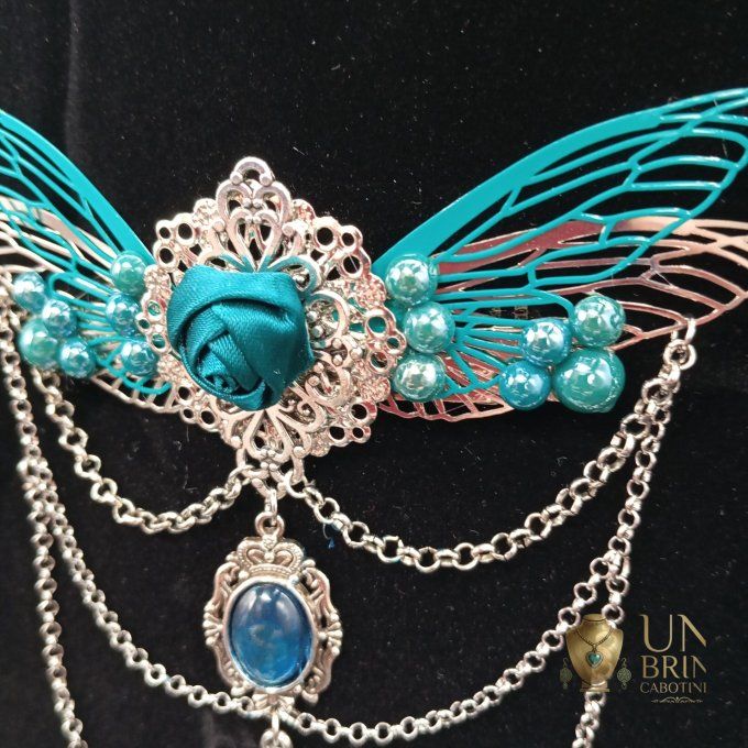 Bijou de tête "Envolée Azur" 