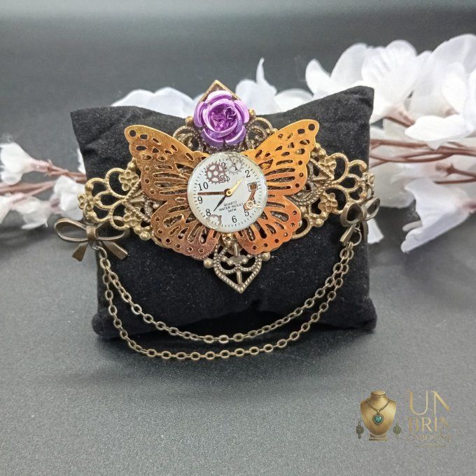 Broche "Papillon de l'Heure"