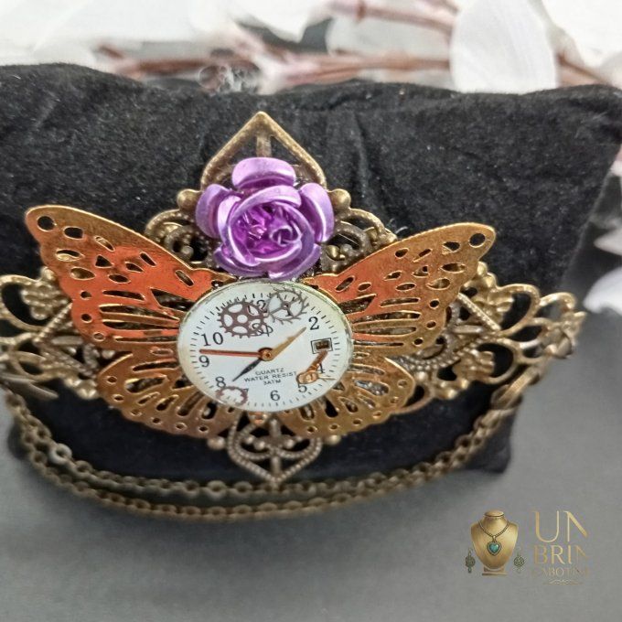 Broche "Papillon de l'Heure"