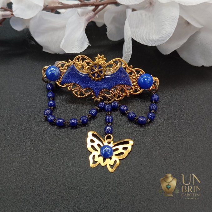 Bijou de tête "Nocturne Azur"