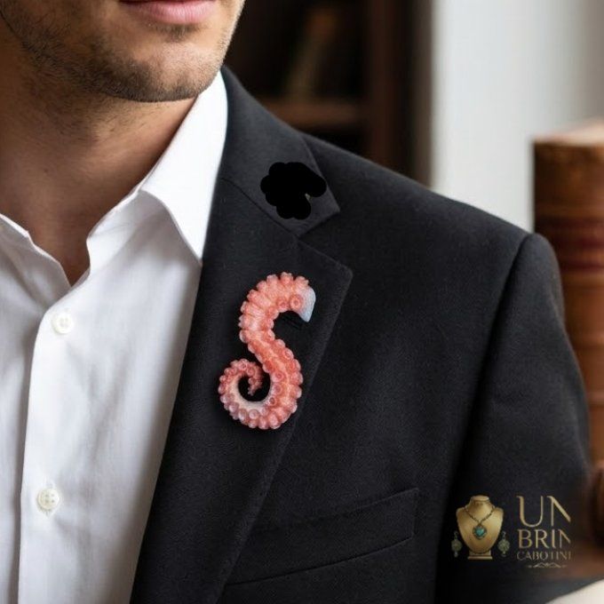 Broche "Tentacule Irisée"