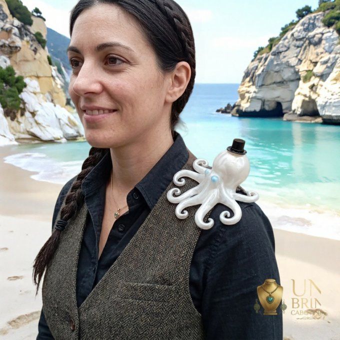 Broche "Poulpi le Gentilhomme" 