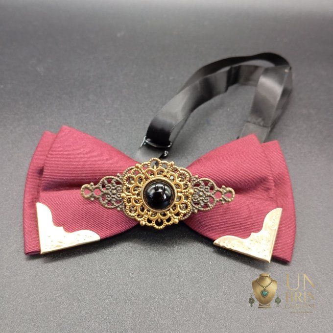 Nœud papillon bordeaux 