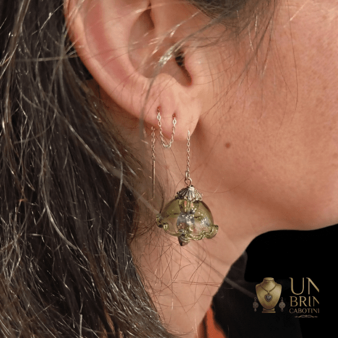 Corolle Rosée : Boucles d'oreilles modulables
