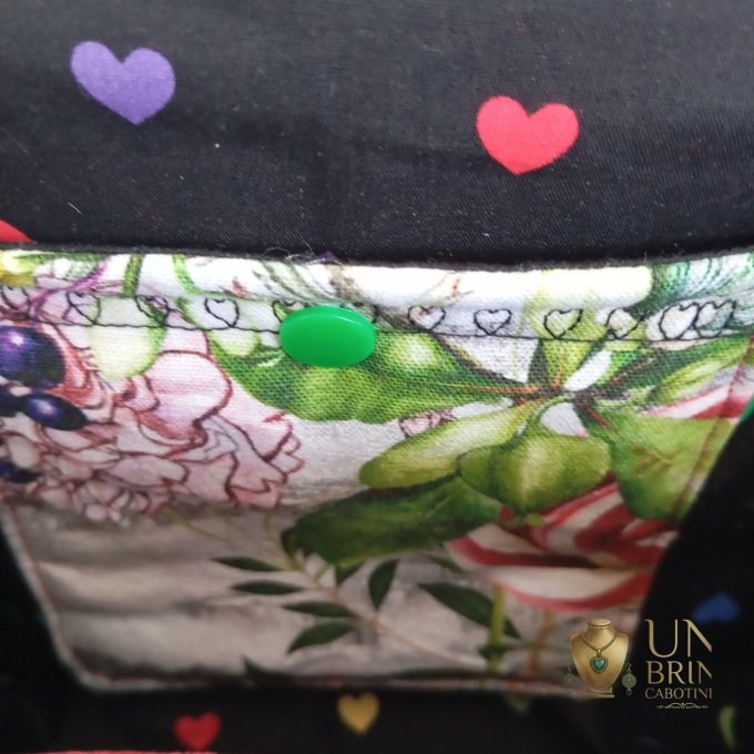 Sac XL Velours Rouge & Lapin Blanc – Pièce Unique - Copie