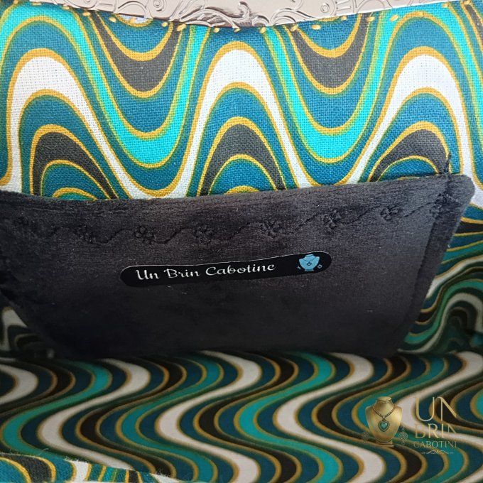Sac Velours Noir & Frida – Pièce Unique