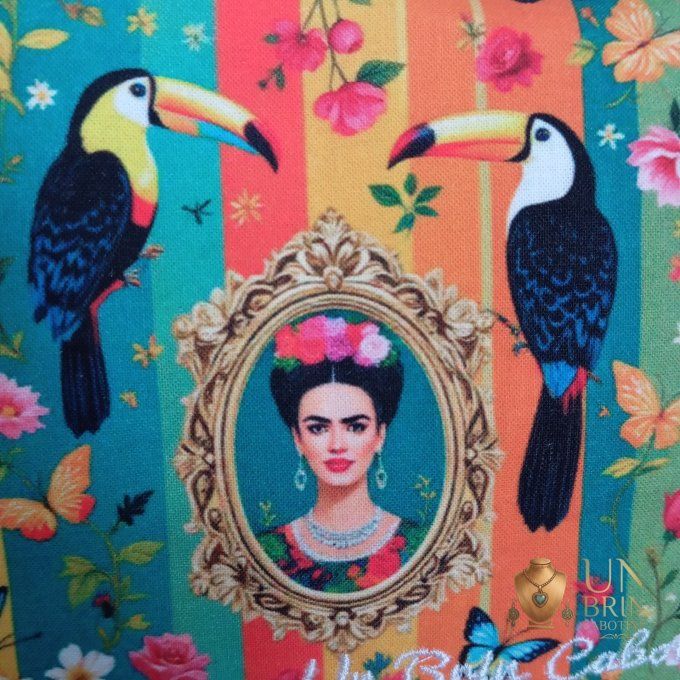 Sac Velours Noir & Frida – Pièce Unique