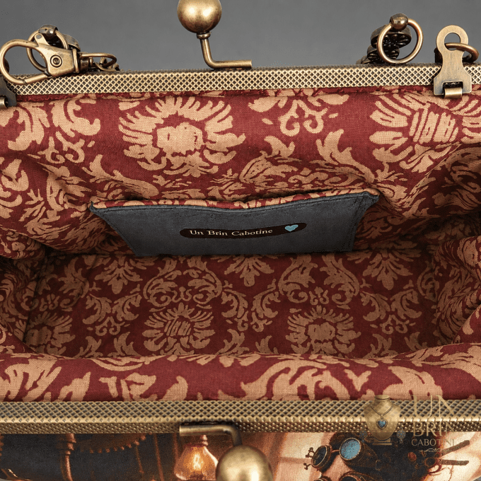 Sac à main « L'Aventurière Steampunk » — Pièce unique