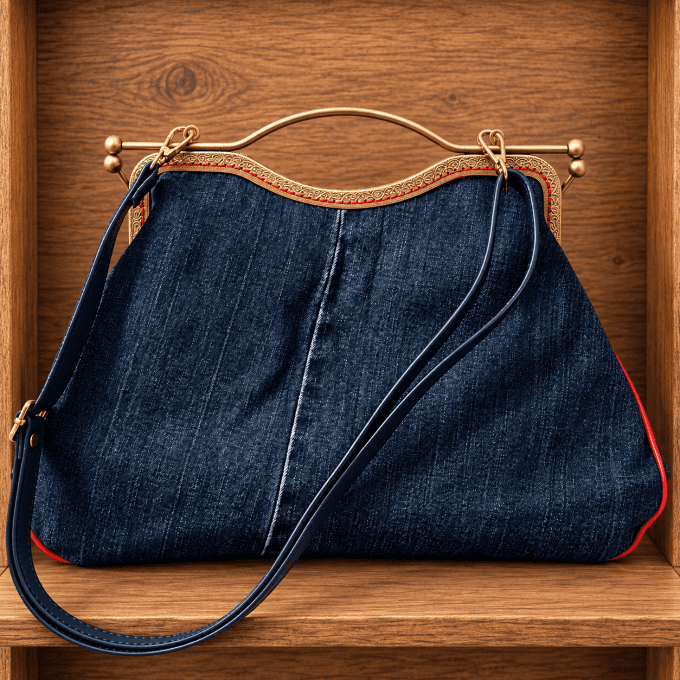Sac à main « American Diner » (Format XXL) — Pièce unique
