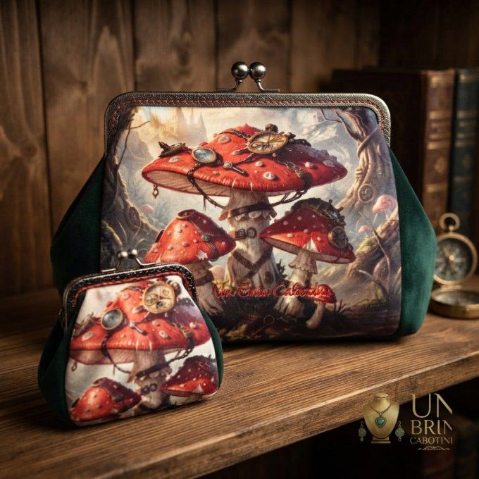 Sac à main « Forêt Psychédélique » — Pièce unique
