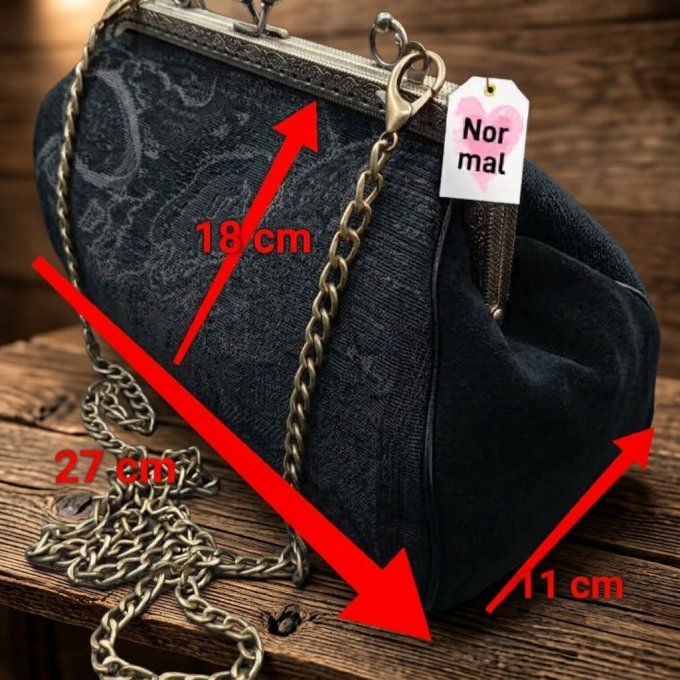 Sac à main « Curieux Minou » — Pièce unique