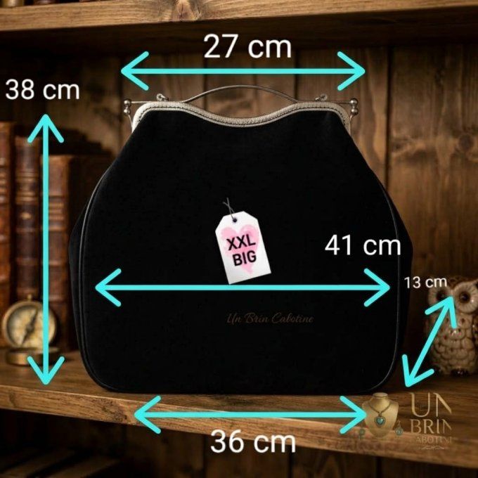 Sac à main « Monseigneur à Lunettes » (Format Big XXL) — Pièce unique