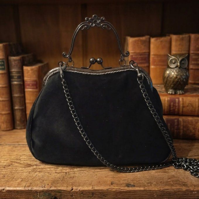 Sac à main « Curieux Minou » — Pièce unique